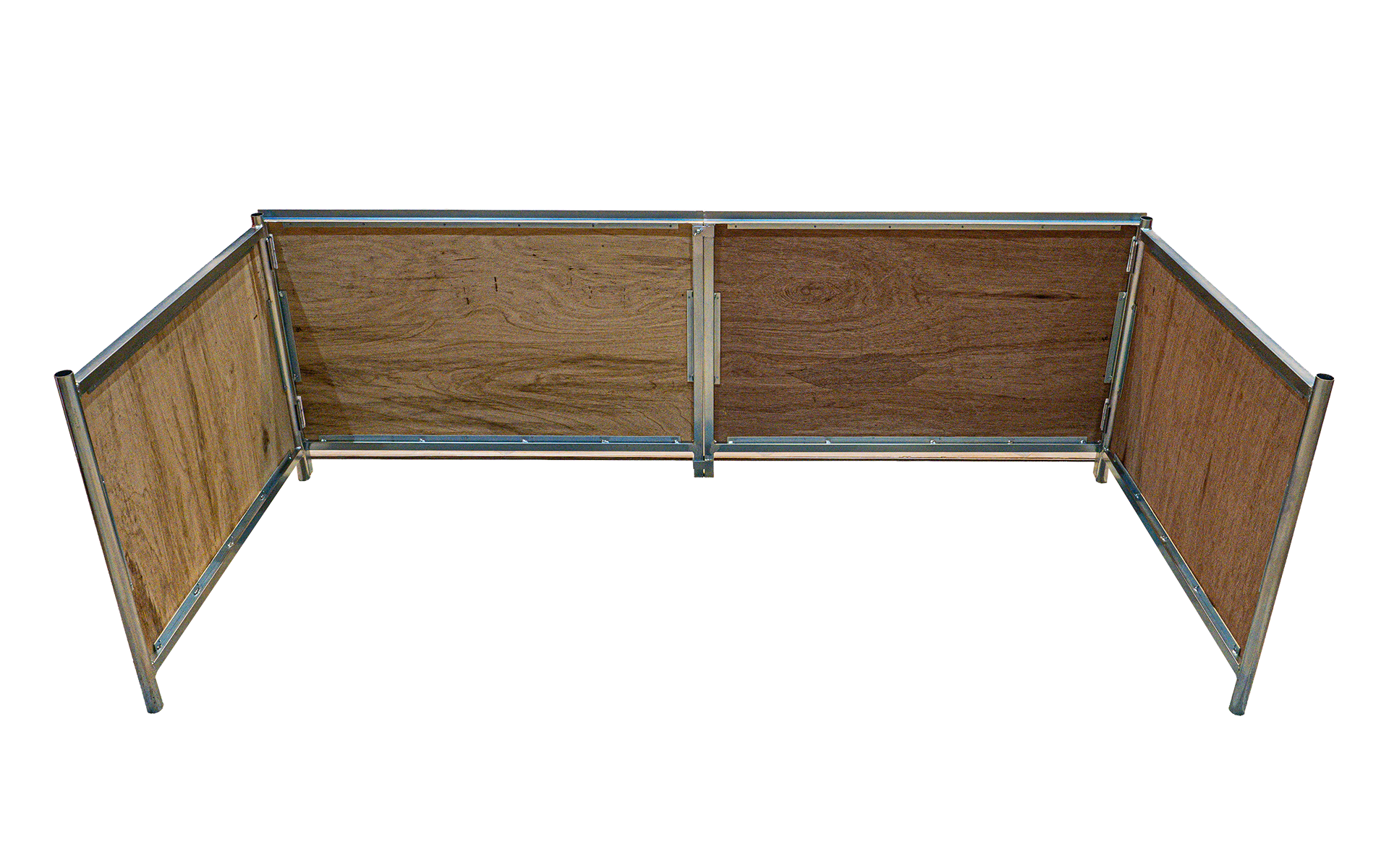 “化粧板”が構造材を兼ねることで、裏側から見るととてもシンプルな構造なのがわかります